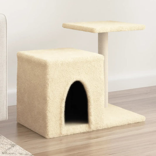 Škrabadlo Pro Kočky Se Sisalovými Sloupky Krémové 50,5 Cm