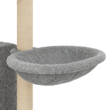 Škrabadlo Pro Kočky Se Sisalovými Sloupky Světle Šedé 131 Cm