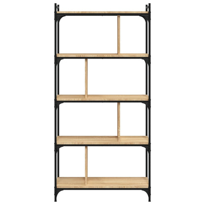 Knihovna S 5 Policemi Dub Sonoma 76X32X158 Cm Kompozitní Dřevo