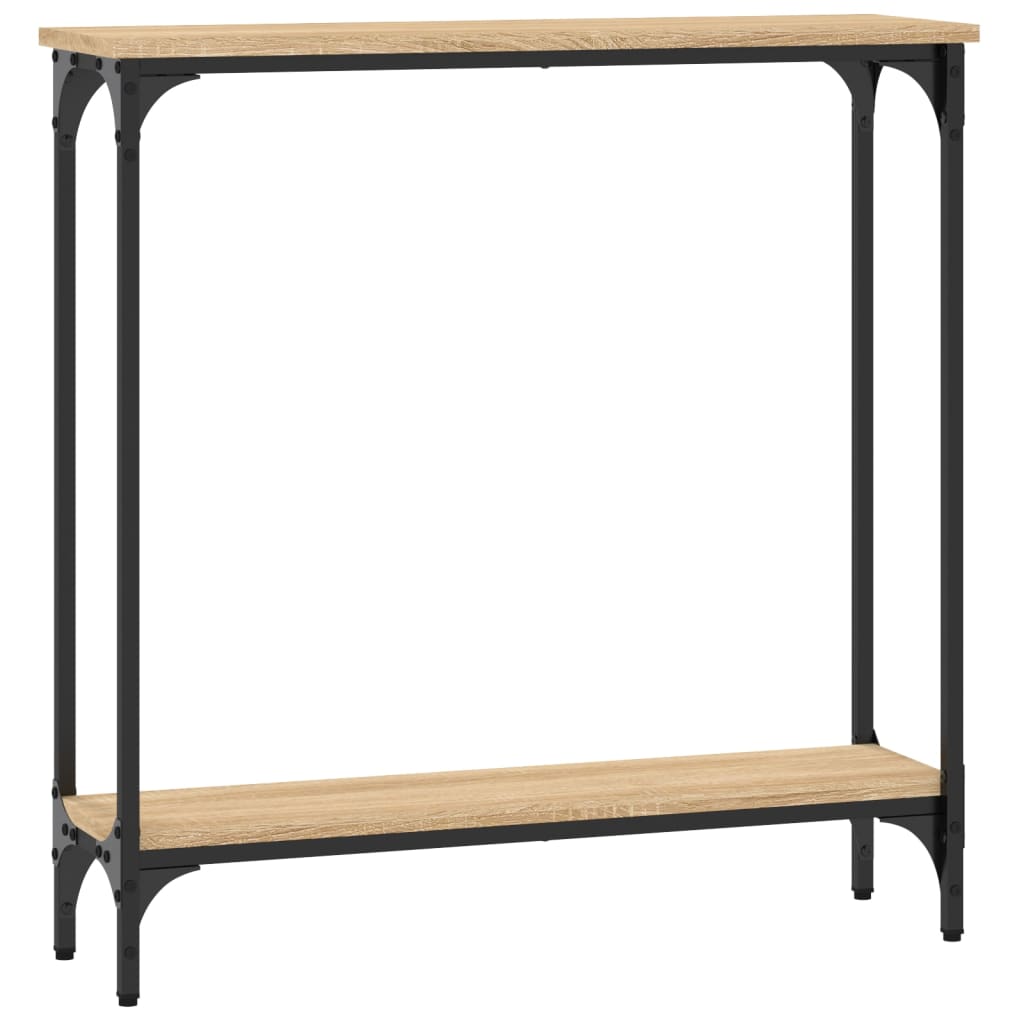 Konzolový Stolek Dub Sonoma 75X22,5X75 Cm, Imitace Dřeva