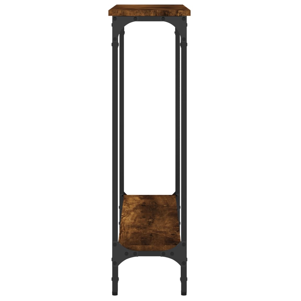 Konzolový Stolek Kouřový Dub 75 X 22,5 X 75 Cm Kompozitní Dřevo