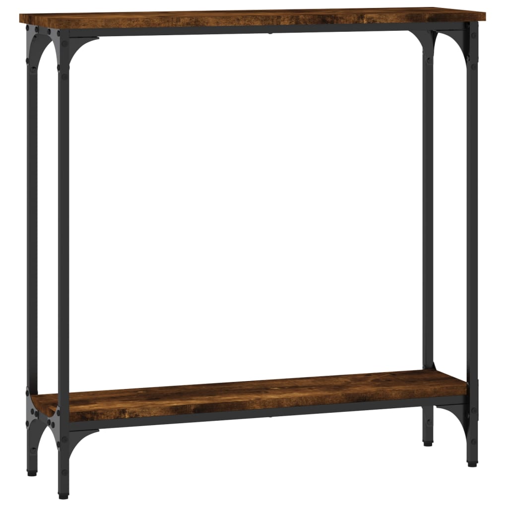 Konzolový Stolek Kouřový Dub 75 X 22,5 X 75 Cm Kompozitní Dřevo