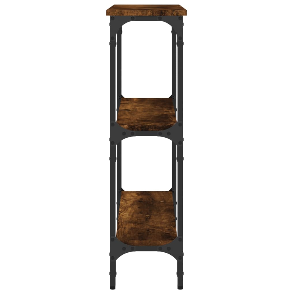 Konzolový Stolek Kouřový Dub 75 X 22,5 X 75 Cm Kompozitní Dřevo