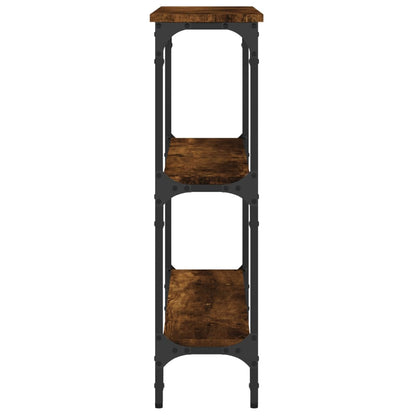 Konzolový Stolek Kouřový Dub 75 X 22,5 X 75 Cm Kompozitní Dřevo
