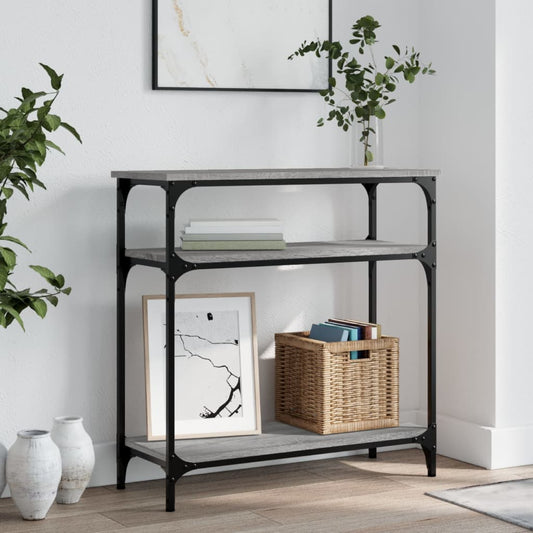 Konzolový Stolek Šedý Sonoma 75 X 29 X Kompozitní Dřevo
