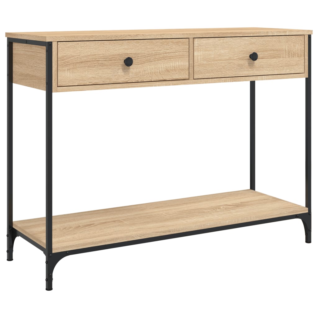 Konzolový Stolek Dub Sonoma 100 X 34,5 X 75 Cm Kompozitní Dřevo