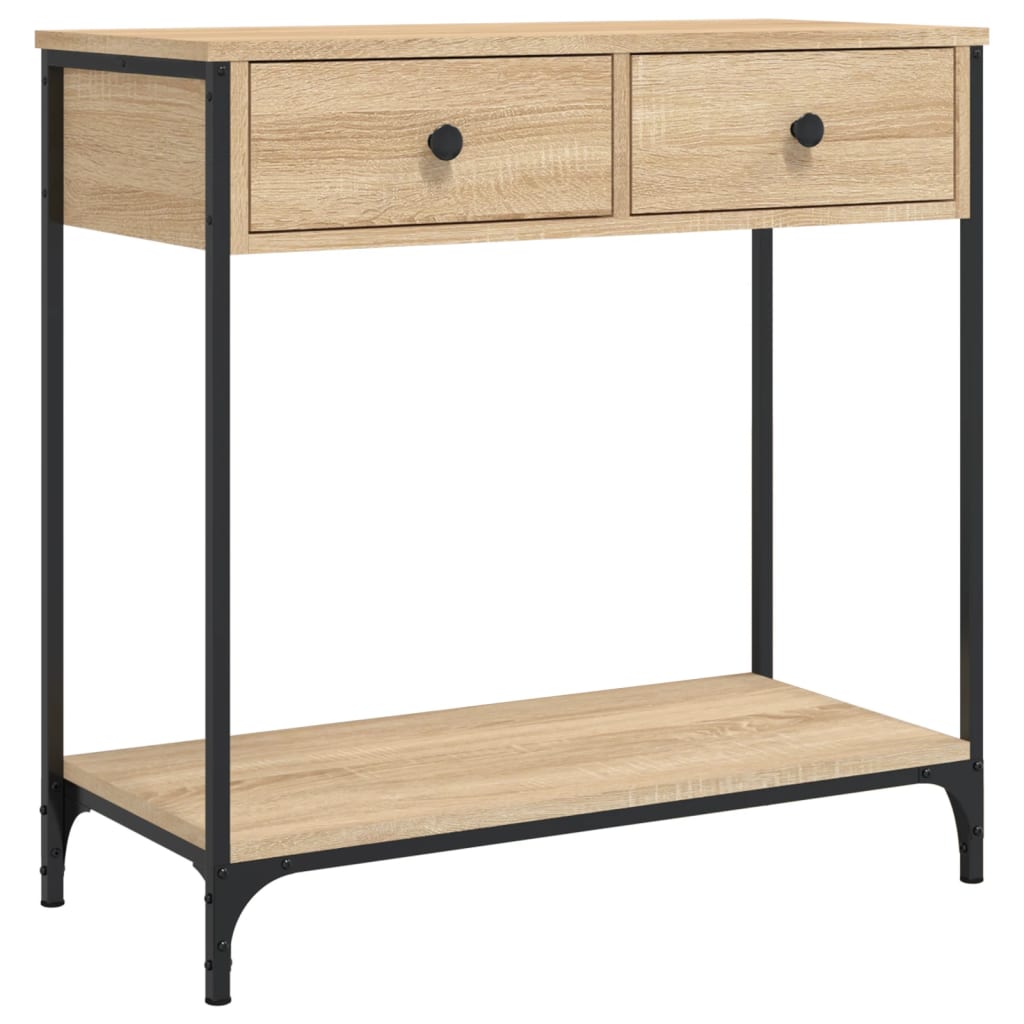 Konzolový Stolek Dub Sonoma 75 X 34,5 X 75 Cm Kompozitní Dřevo