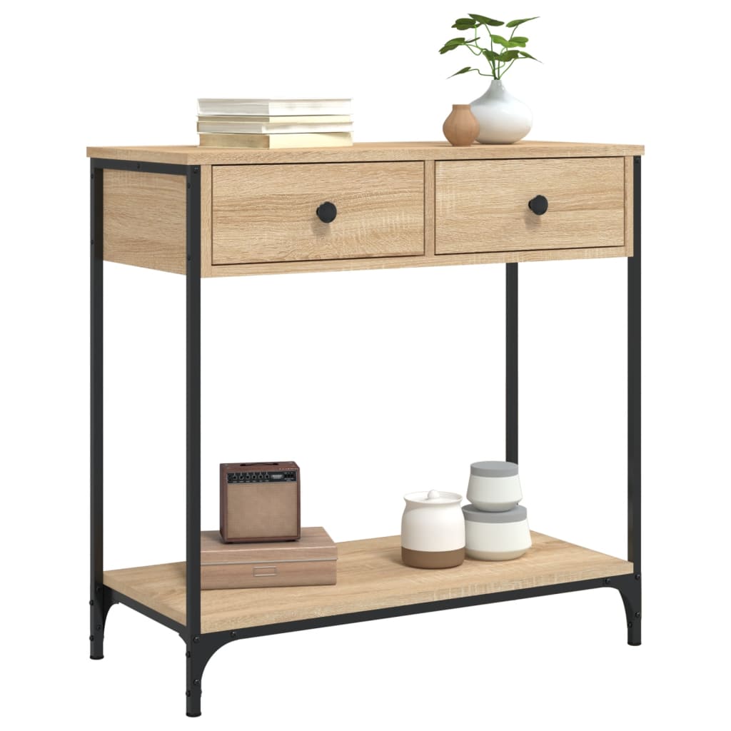 Konzolový Stolek Dub Sonoma 75 X 34,5 X 75 Cm Kompozitní Dřevo