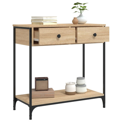 Konzolový Stolek Dub Sonoma 75 X 34,5 X 75 Cm Kompozitní Dřevo