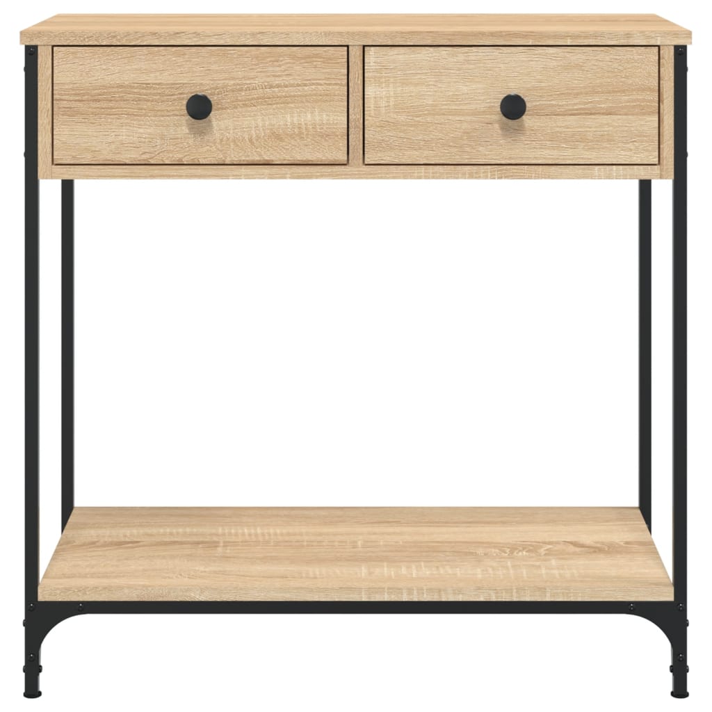 Konzolový Stolek Dub Sonoma 75 X 34,5 X 75 Cm Kompozitní Dřevo