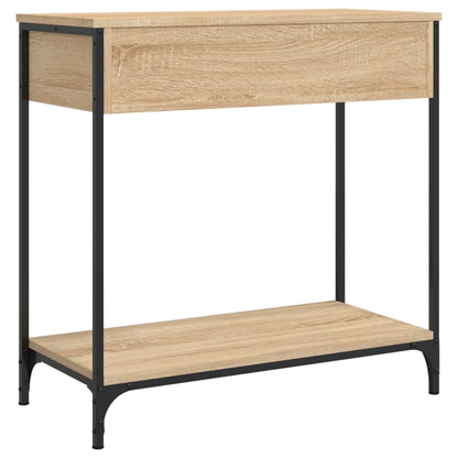 Konzolový Stolek Dub Sonoma 75 X 34,5 X 75 Cm Kompozitní Dřevo