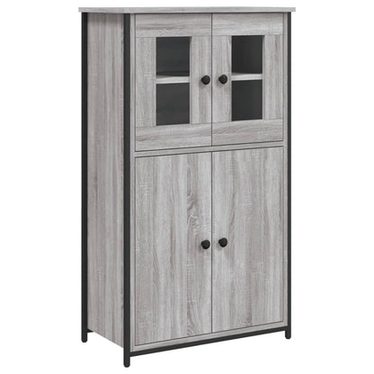 Skříň Highboard Šedá Sonoma 62 X 32 X 106,5 Cm Kompozitní Dřevo