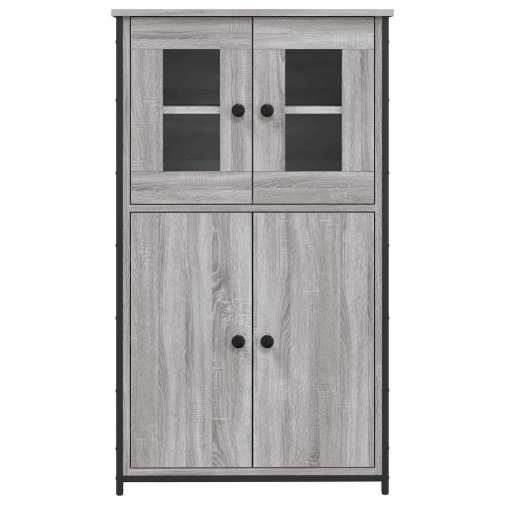 Skříň Highboard Šedá Sonoma 62 X 32 X 106,5 Cm Kompozitní Dřevo