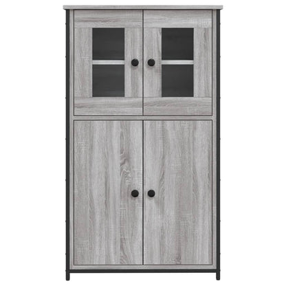 Skříň Highboard Šedá Sonoma 62 X 32 X 106,5 Cm Kompozitní Dřevo