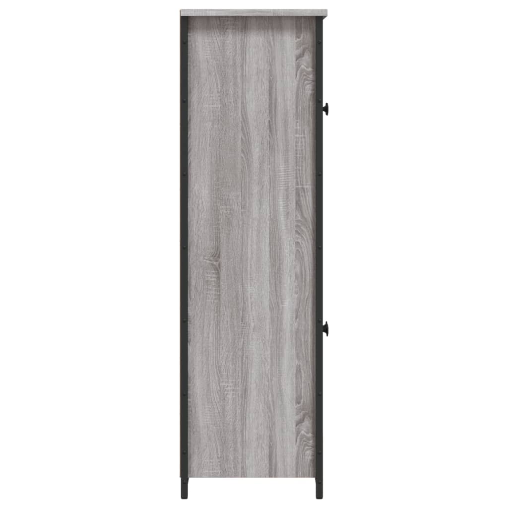 Skříň Highboard Šedá Sonoma 62 X 32 X 106,5 Cm Kompozitní Dřevo