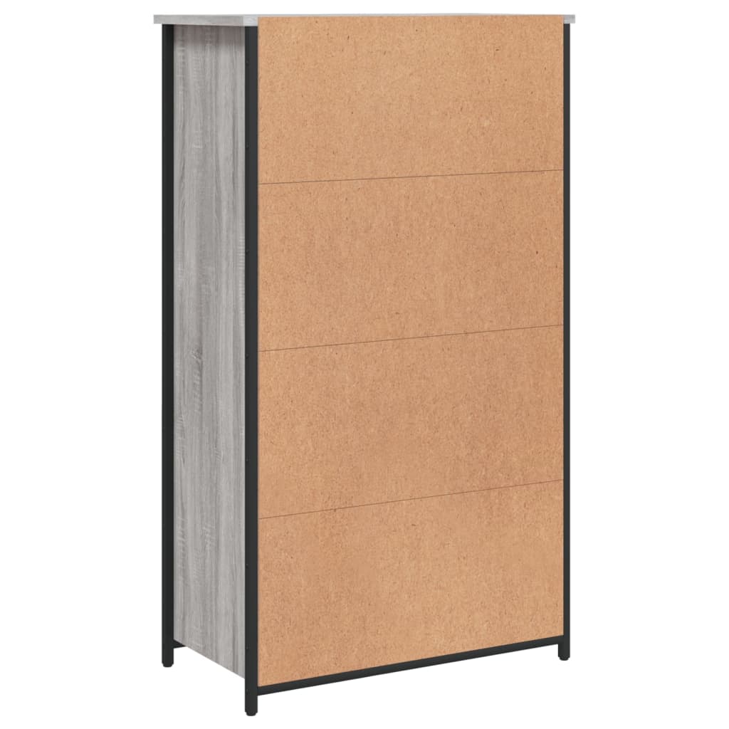 Skříň Highboard Šedá Sonoma 62 X 32 X 106,5 Cm Kompozitní Dřevo