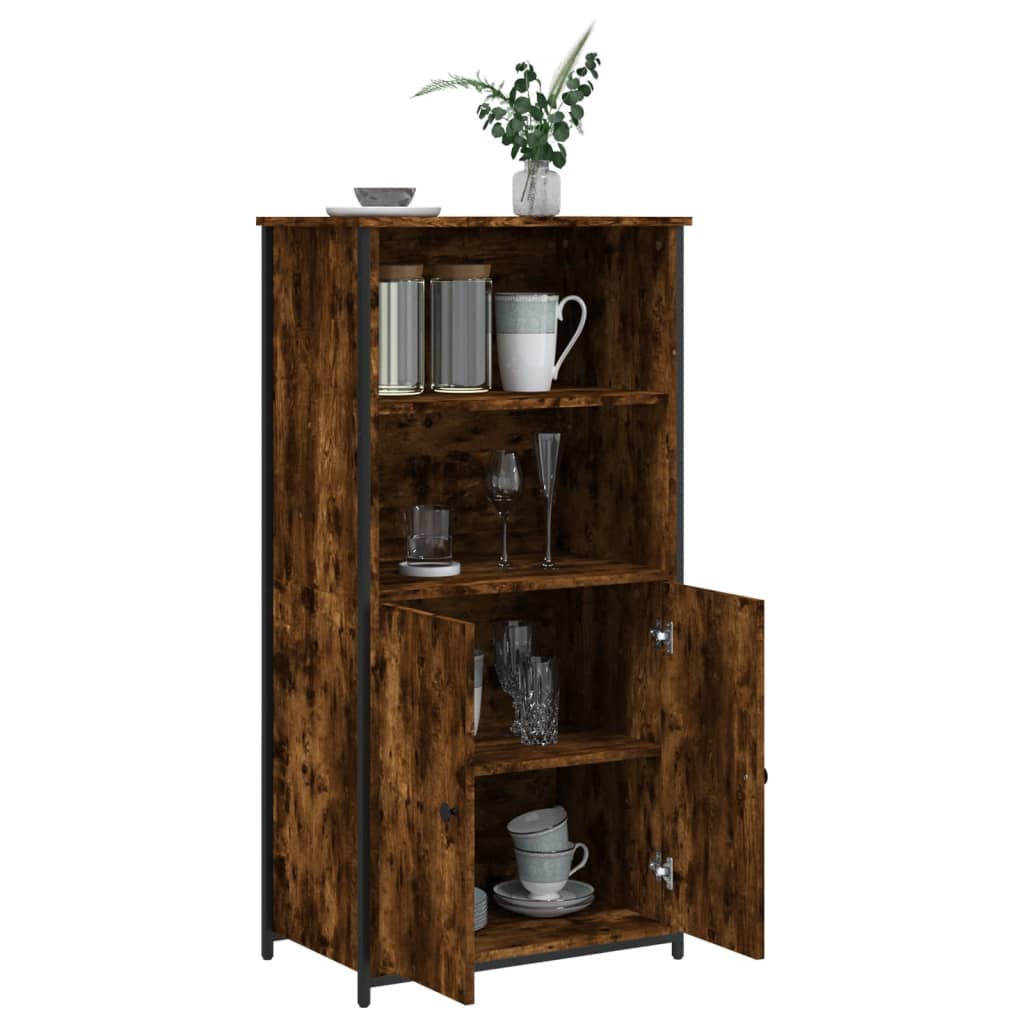 Skříňka Kouřový Dub 62 X 36 X 121,5 Cm Kompozitní Dřevo