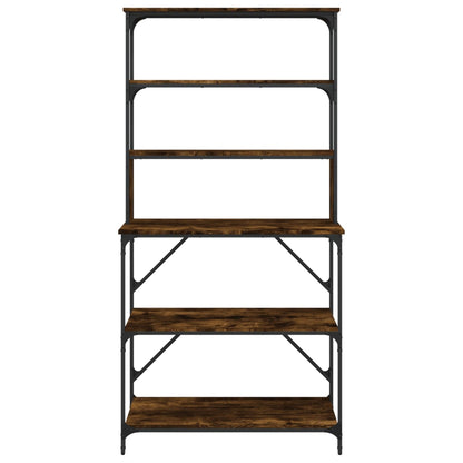 Kuchyňský Regál 6Patrový 90 X 40 X 180 Cm Kompozit