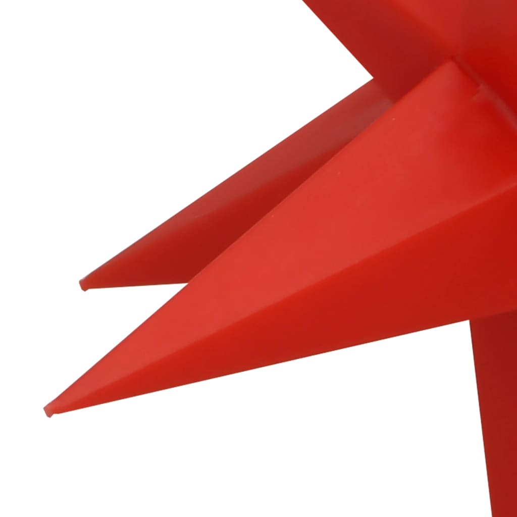 Svítící Vánoční Hvězdy S Led 10 Ks Červené 10 Cm