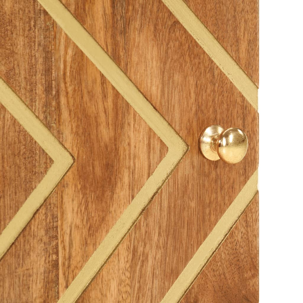 Nástěnná Skříňka Do Koupelny Hnědá A Černá Masivní Mangovník