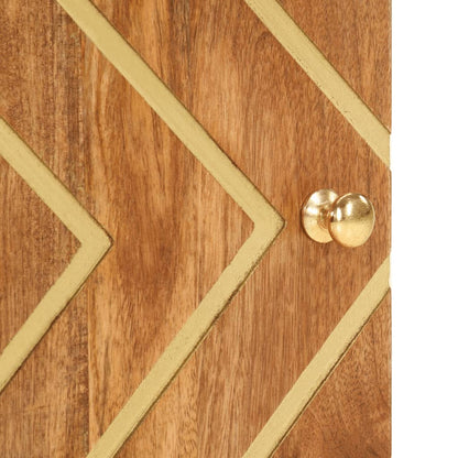 Nástěnná Skříňka Do Koupelny Hnědá A Černá Masivní Mangovník