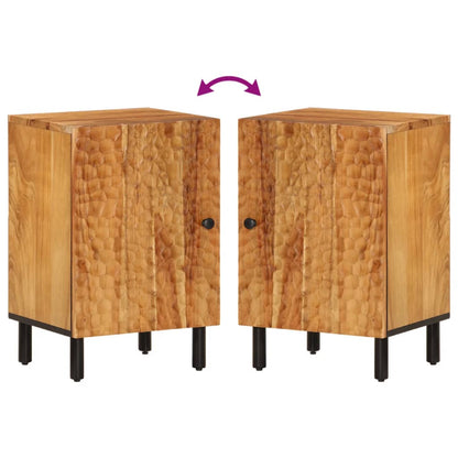 Koupelnová Skříňka 38 X 33 X 58 Cm Masivní Akáciové Dřevo