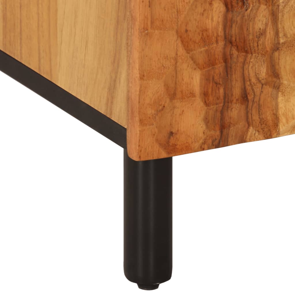 Koupelnová Skříňka 38 X 33 X 58 Cm Masivní Akáciové Dřevo