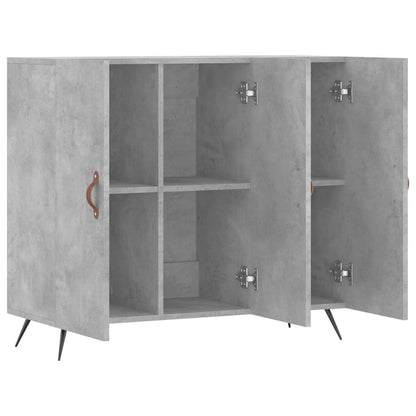 Příborník Betonově Šedý 90 X 34 X 80 Cm Kompozitní Dřevo