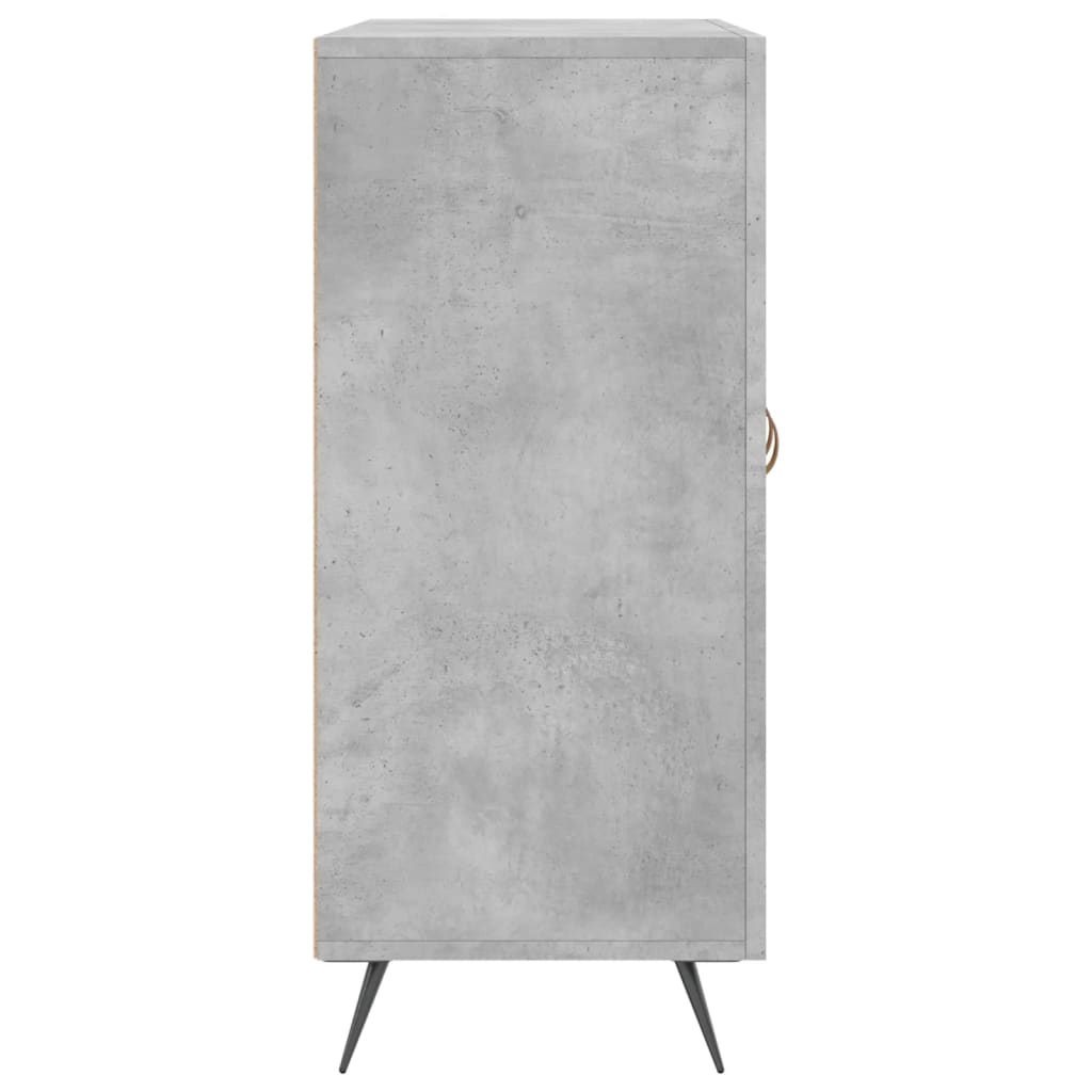 Příborník Betonově Šedý 90 X 34 X 80 Cm Kompozitní Dřevo