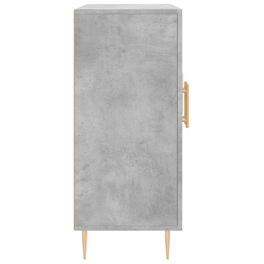 Příborník Betonově Šedý 90 X 34 X 80 Cm Kompozitní Dřevo