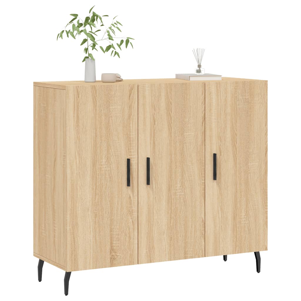 Příborník Dub Sonoma 90 X 34 X 80 Cm Kompozitní Dřevo