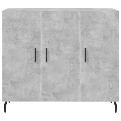Příborník Betonově Šedý 90 X 34 X 80 Cm Kompozitní Dřevo