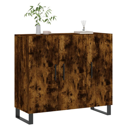 Příborník Kouřový Dub 90 X 34 X 80 Cm Kompozitní Dřevo