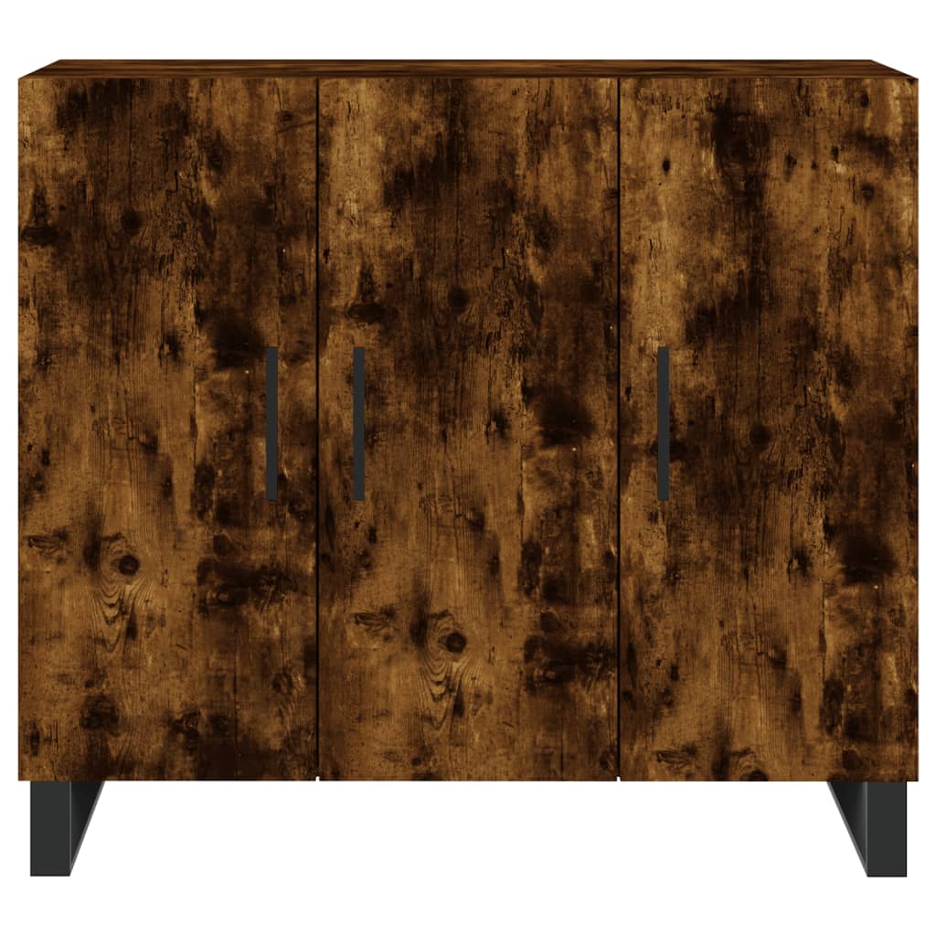 Příborník Kouřový Dub 90 X 34 X 80 Cm Kompozitní Dřevo
