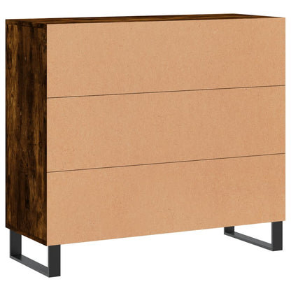 Příborník Kouřový Dub 90 X 34 X 80 Cm Kompozitní Dřevo