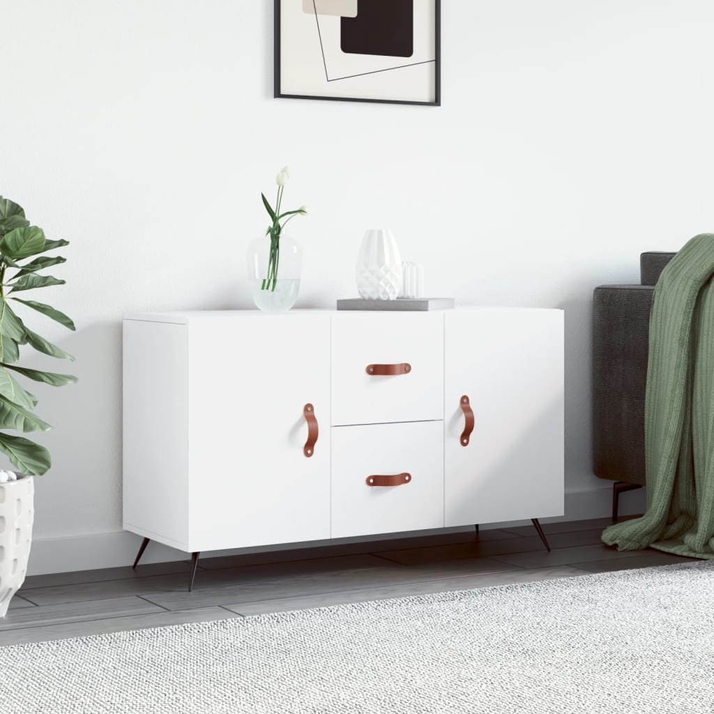 Příborník Bílý 100 X 36 X 60 Cm Kompozitní Dřevo