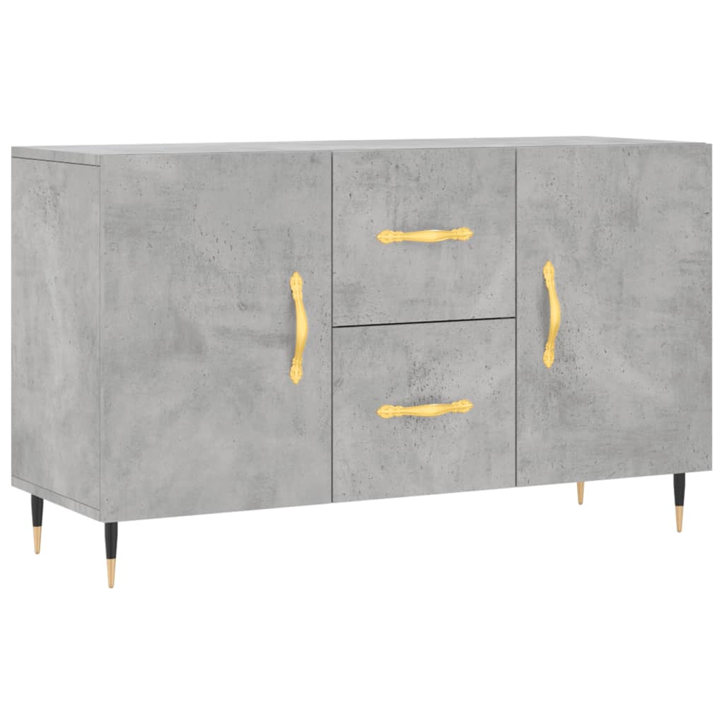 Příborník Betonově Šedý 100 X 36 X 60 Cm Kompozitní Dřevo