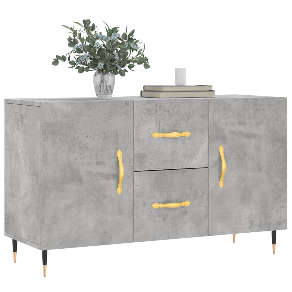 Příborník Betonově Šedý 100 X 36 X 60 Cm Kompozitní Dřevo