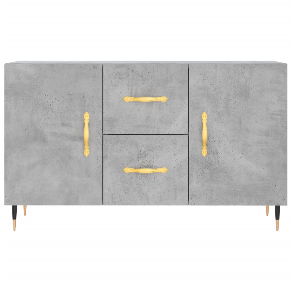 Příborník Betonově Šedý 100 X 36 X 60 Cm Kompozitní Dřevo