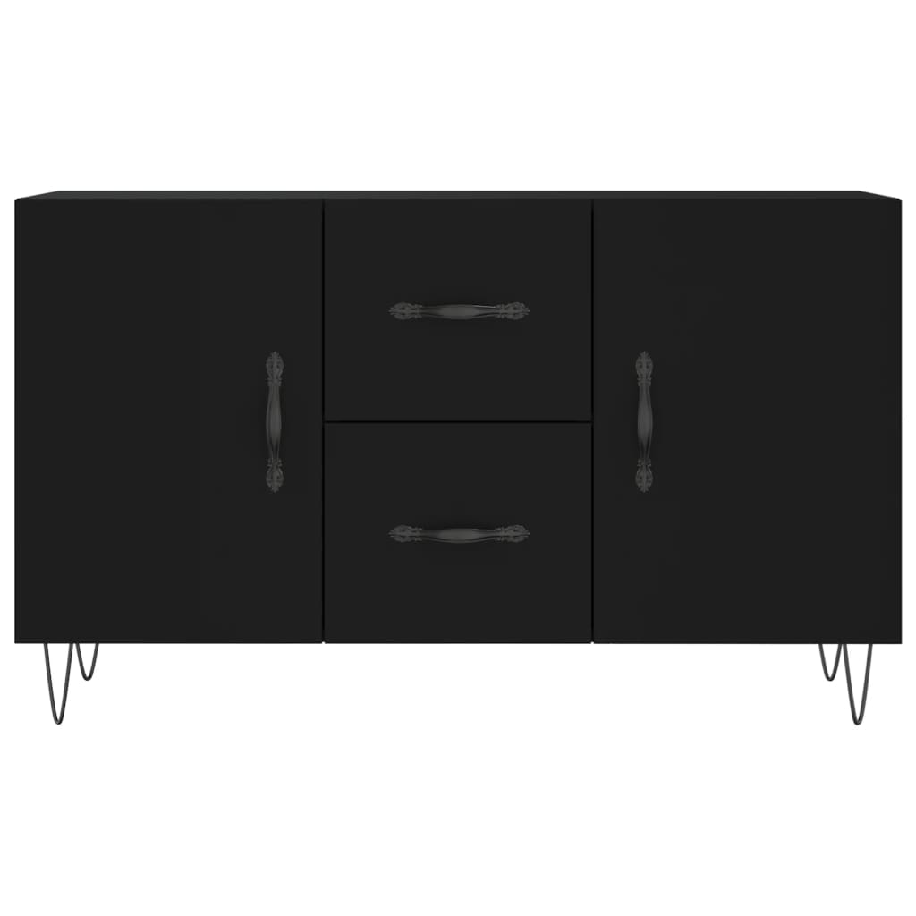 Příborník Černý 100 X 36 X 60 Cm Kompozitní Dřevo