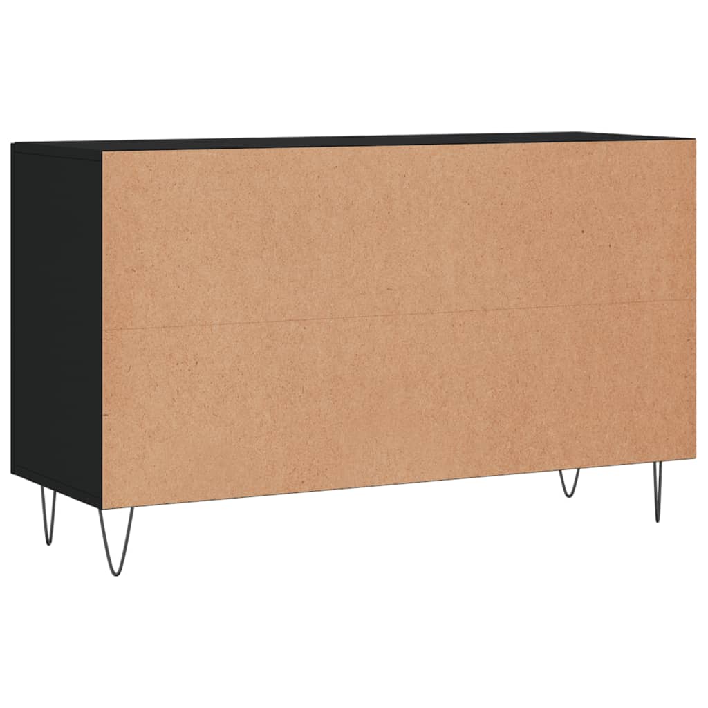 Příborník Černý 100 X 36 X 60 Cm Kompozitní Dřevo