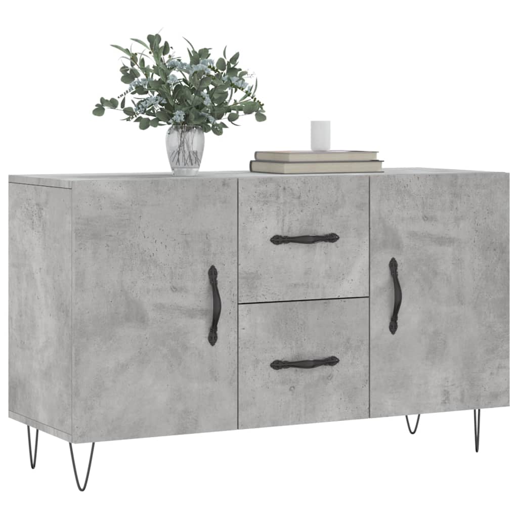 Příborník Betonově Šedý 100 X 36 X 60 Cm Kompozitní Dřevo