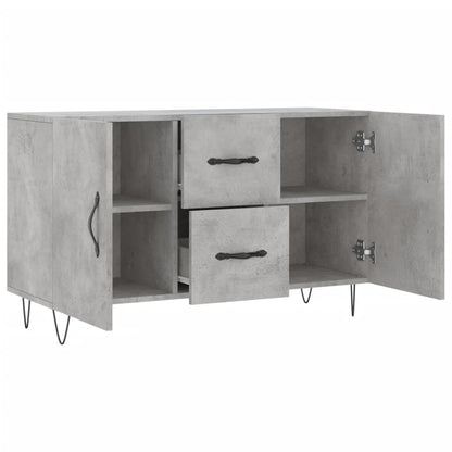 Příborník Betonově Šedý 100 X 36 X 60 Cm Kompozitní Dřevo
