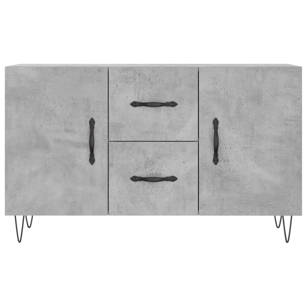 Příborník Betonově Šedý 100 X 36 X 60 Cm Kompozitní Dřevo