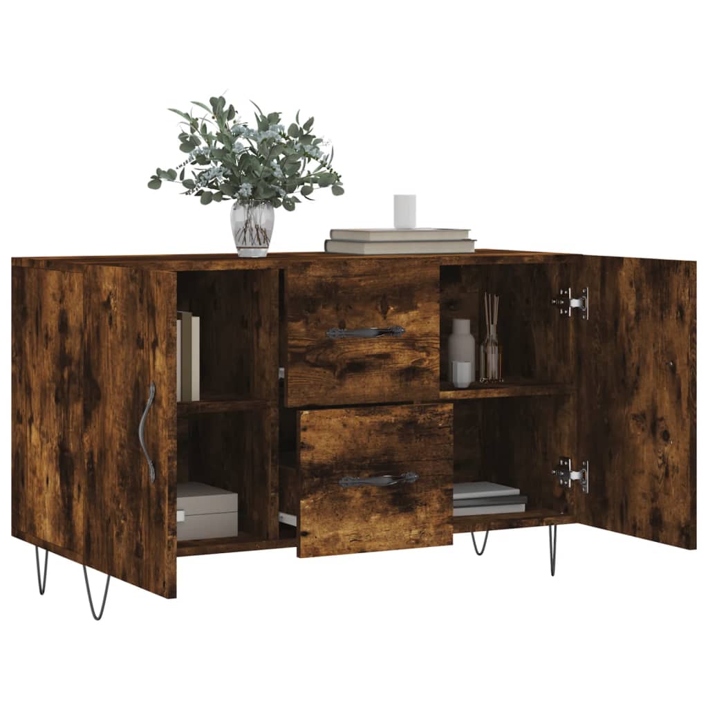 Příborník Kouřový Dub 100 X 36 X 60 Cm Kompozitní Dřevo