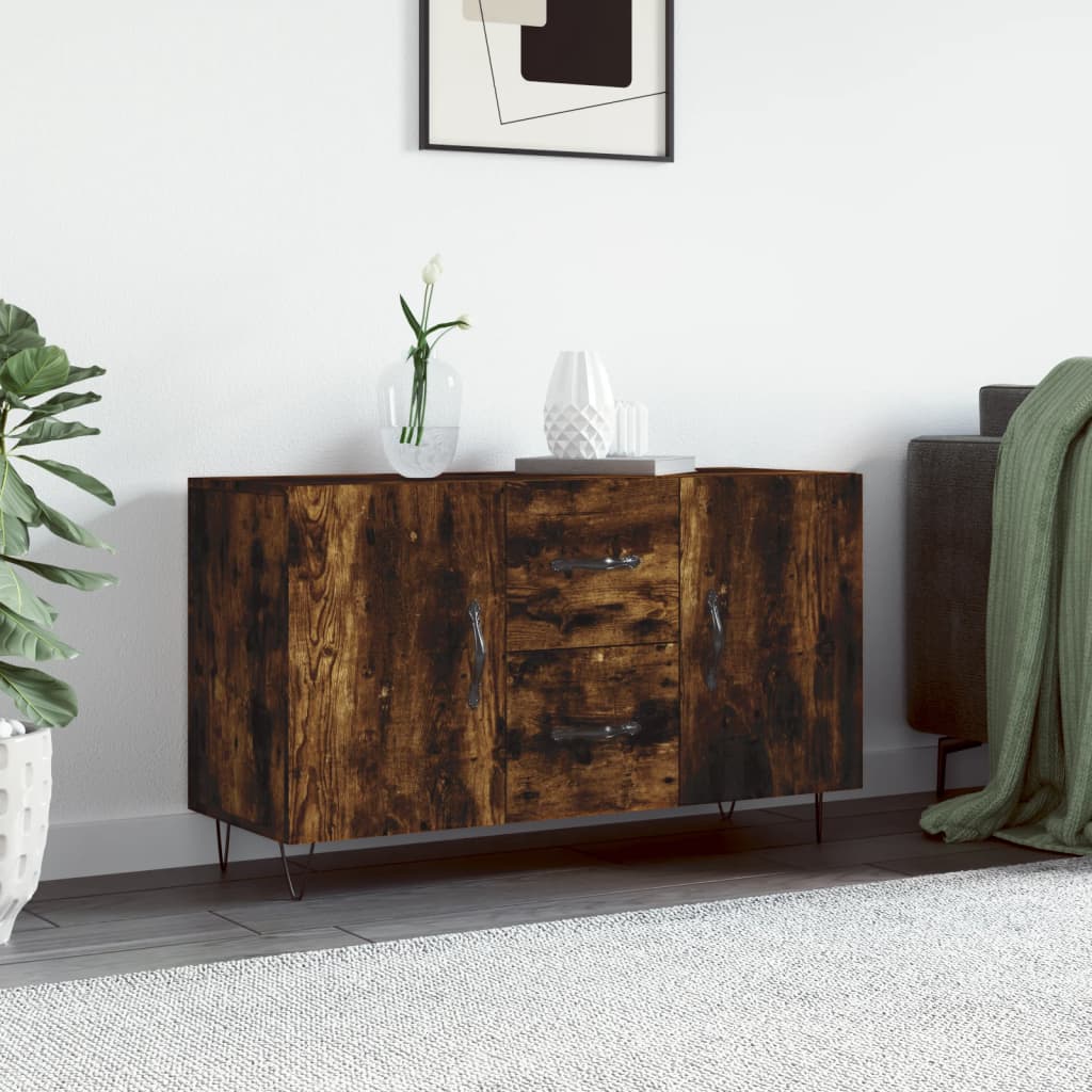 Příborník Kouřový Dub 100 X 36 X 60 Cm Kompozitní Dřevo