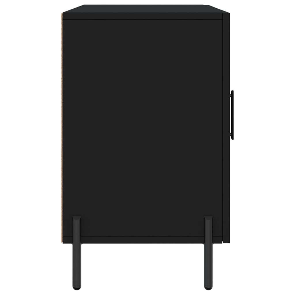 Příborník Černý 100 X 36 X 60 Cm Kompozitní Dřevo