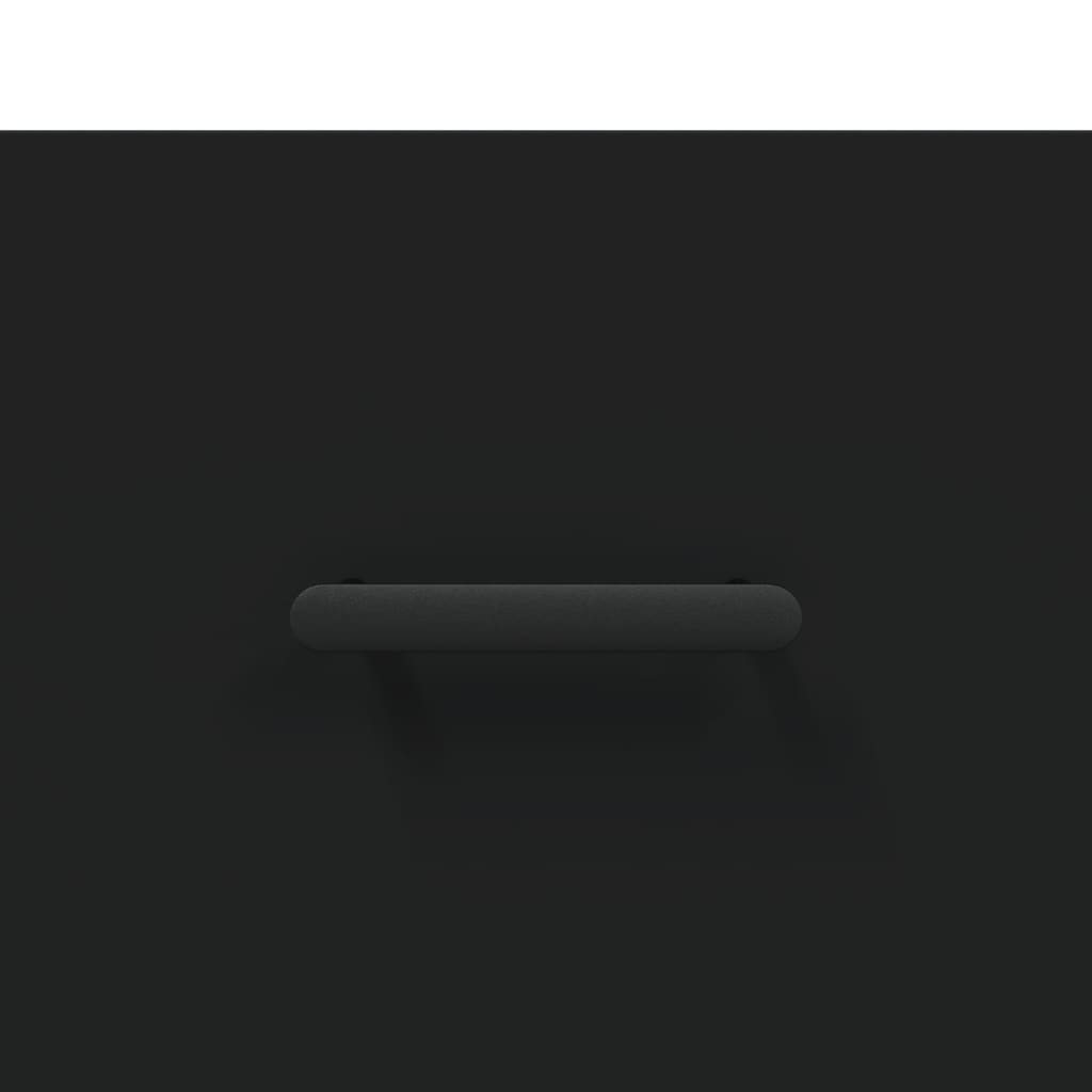 Příborník Černý 100 X 36 X 60 Cm Kompozitní Dřevo