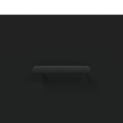 Příborník Černý 100 X 36 X 60 Cm Kompozitní Dřevo