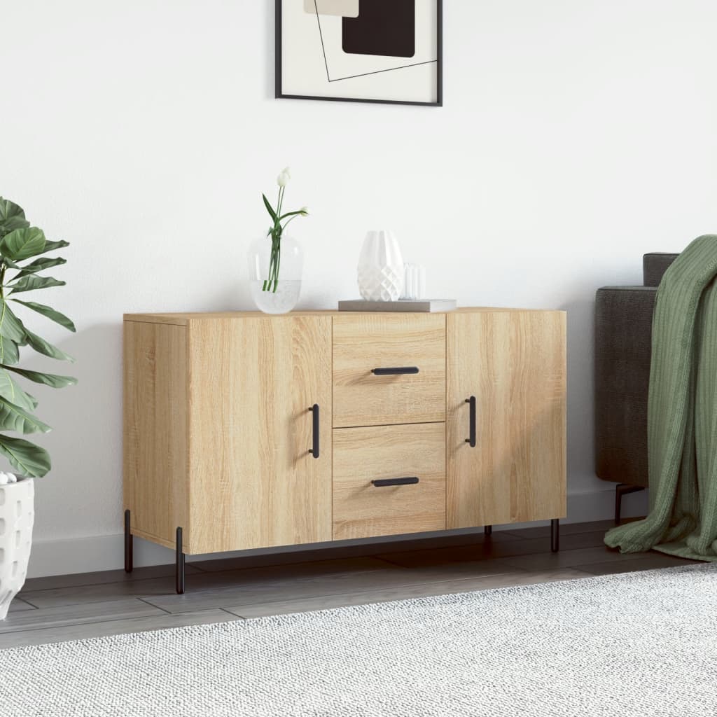 Příborník Černý 100 X 36 X 60 Cm Kompozitní Dřevo